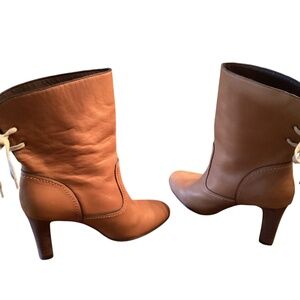 See by Chloé Lara tan ankle boots